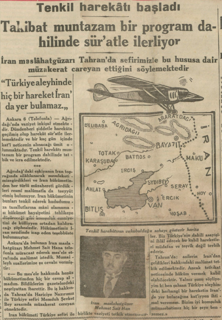 Milliyet Gazetesi, 7 Temmuz 1930